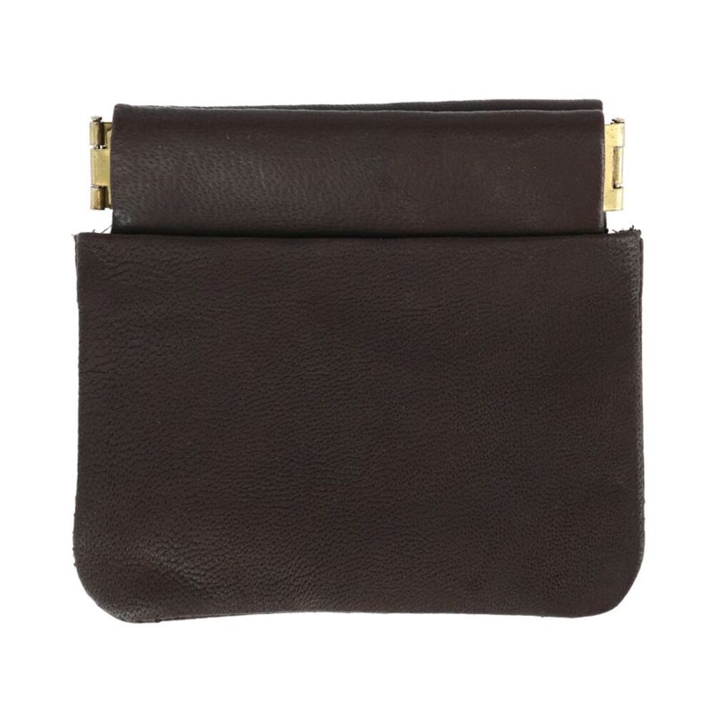 CTM Leather Push Mouth Coin Wallet with Card Slots